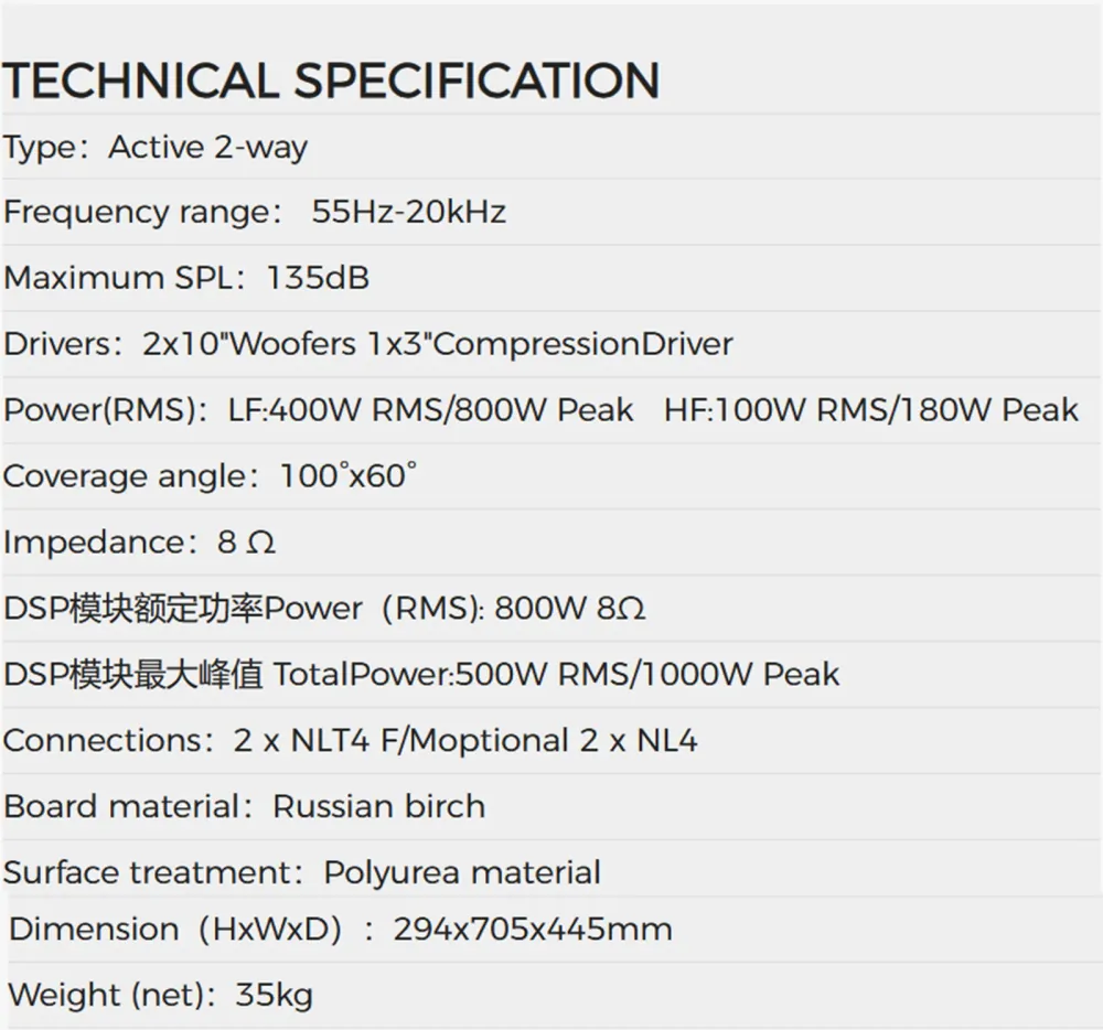 Product specifications and details