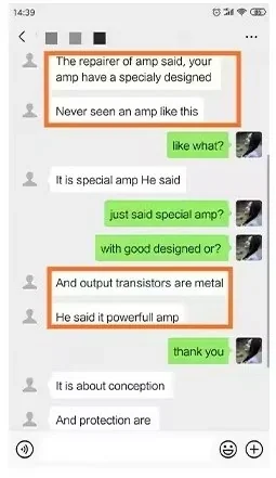 Customer feedback conversation 4